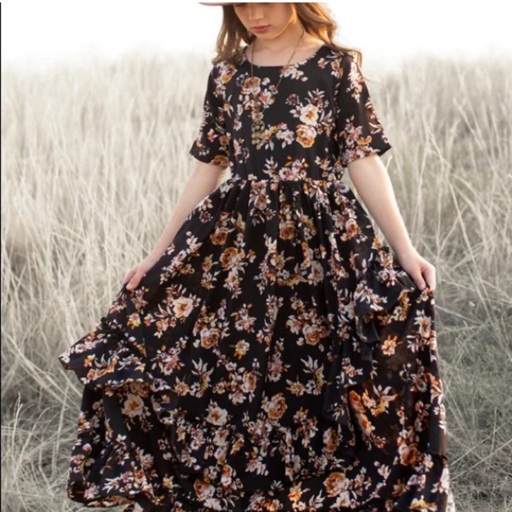 Joyfolie Cedrica Dress in black floral